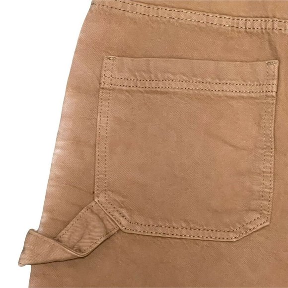 NWT PacSun Latte High Waisted Boyfriend Carpenter Shorts 90’s 23 24 25 26 Long - Picture 10 of 12